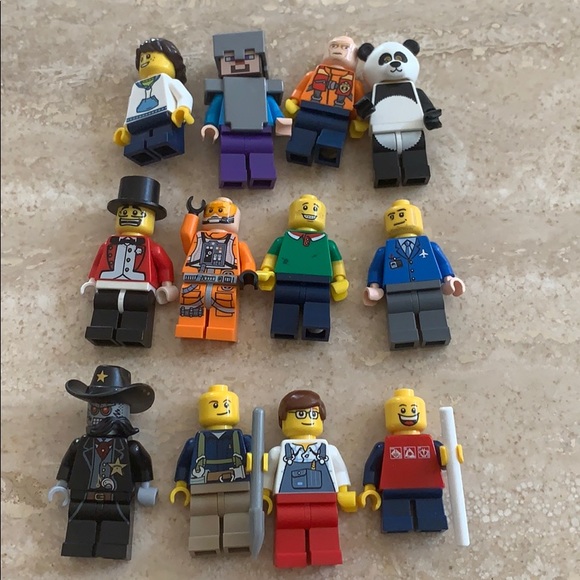 12 collectible LEGO characters